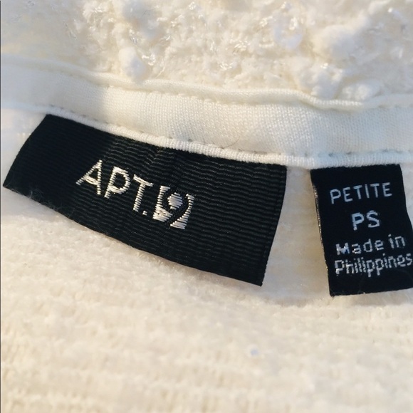 Apt 9‎ white sweater size small - Picture 5 of 7
